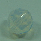 Schliffperle White Opal 3kantige Facetten