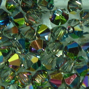 Doppelkegel 3mm crystal Vitrail Medium