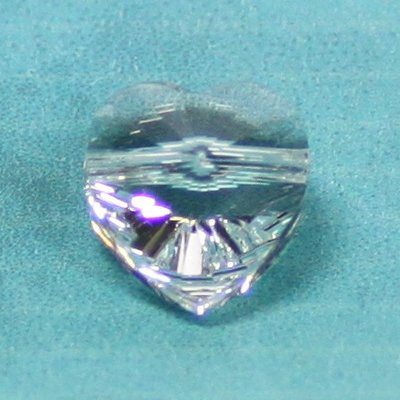 Herzschliffperle 10mm crystal