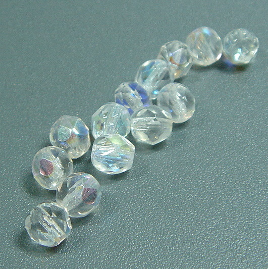 Glasschliffperlen kristall AB