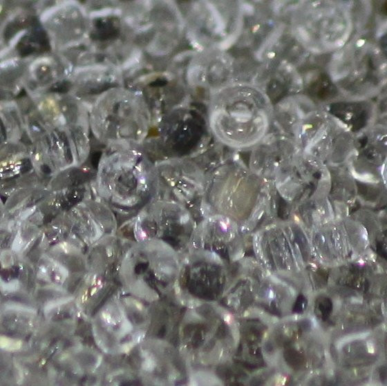 Rocaille kristall mit Silbereinzug