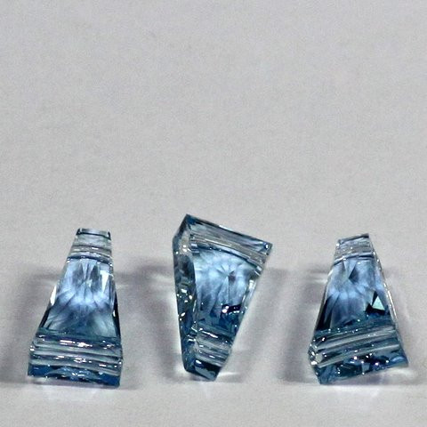 Trapezperlen aquamarine