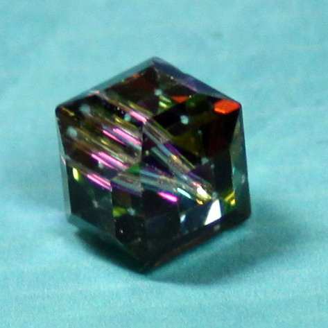 Würfelperle 8mm crystal Vitrail Medium