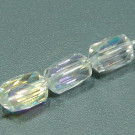 Schliffperlen Zylinderform crystal AB