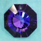 Achteck crystal Heliotrope