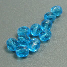 Glasschliffperlen aquamarin blau