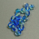 Glasschliffperlen kristall hellgrün-blau