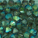 Doppelkegel crystal AB Satin