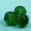 Glasschliffperlen smaragdgrün
