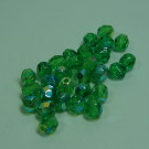 Glasschliffperlen grün AB
