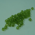 Glasschliffperlen oliv grün