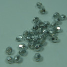 Glasschliffperlen kristall halbsilber 