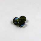 Glasschliffperlen dunkel olive AB