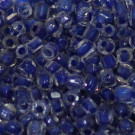 Rocaille kristall Farbeinzug dunkelblau