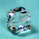 Schliffperle Würfel crystal
