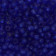 Minirocaille transparent dunkel safirblau